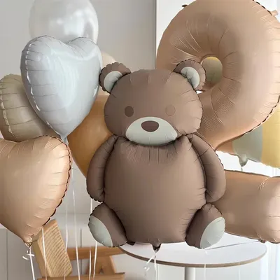 Ballons en aluminium à l'hélium arc-en-ciel pour enfants ours de dessin animé voiture avion