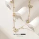 BCEFACL-Collier pendentif coeur blanc simple en acier inoxydable SION L pour femme bijoux de