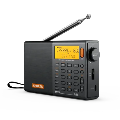 XHDATA SIHUADON D-808 Radio Portable AM/FM/SW/MW/LW SSB AIR RDS Radio Numérique Haut-Parleur avec