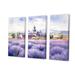 Ophelia & Co. Calming Lavender Hues III On Canvas 3 Pieces Print Metal in Indigo | 40 H x 60 W x 1 D in | Wayfair 7BEC3A0C54BA467B911CBE1C816DAF05