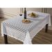 Winston Porter Naiema Rectangle Geometric Lace Tablecloth Lace in White | 104 W x 1 D in | Wayfair 6AA13305B59148FA89C8C2CD377077A3