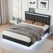 Ivy Bronx Josilynn Upholstered Platform Bed Upholstered, Wood in Black | 43.02 H x 57.62 W x 78.02 D in | Wayfair 3BCB77F7B8C54C3398094ECFBD600011