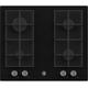 HOOVER HVG6K3B Gas Hob - Black, Black