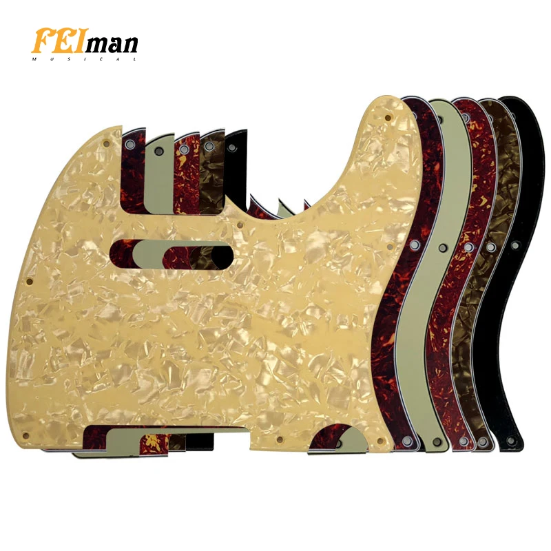 Feiman Gitarrenzubehör, Schlagbretter für amerikanischen Standard, 8 Schraubenlöcher, 62-jährige Tele Telecaster-Gitarren-Kratzplatte Image