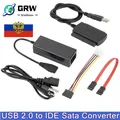 Convertitore adattatore per disco rigido HDD da USB 2.0 a IDE SATA S-ATA 2.5 3.5 HD per cavo da USB