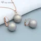 S & z Design neue Mode runde simulierte Perle baumeln Ohrringe Schmuck-Sets für Frauen Hochzeit