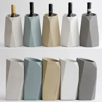 Beton Haushalt artikel Silikon Form Kreative rotwein Flasche Halter Container Zement Silikon formen