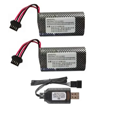 SM-4P Plug 7.4v 1500mAh Li-ion Battery/USB For Watch Gesture Sensing Twisted R/C Stunt Car 7.4v