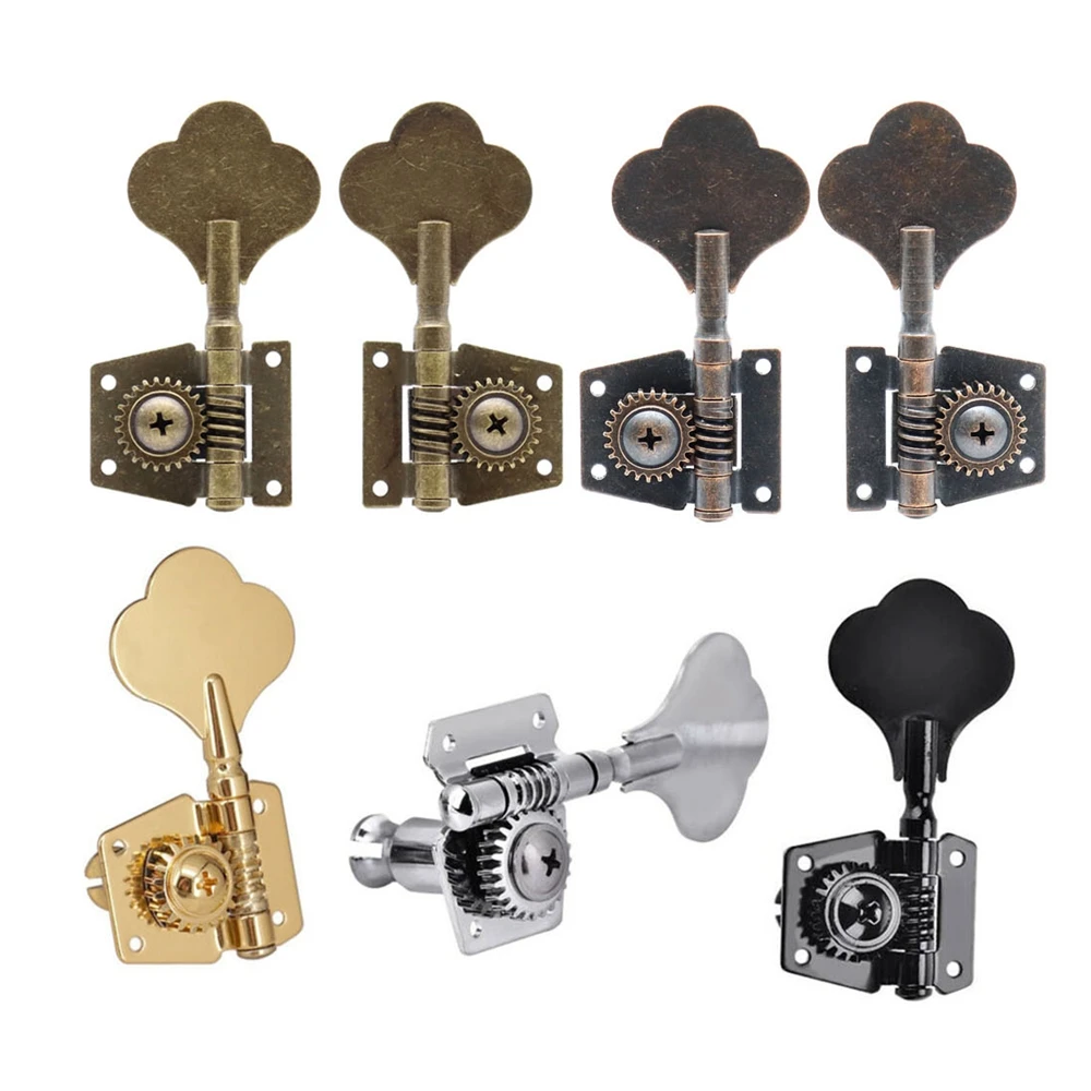 2L2R/4L/4R/1L3R/3L1R Öffnen Getriebe Bass 4 String Tuner Tuning Pegs Keys Mechaniken für Bass Gitarre Chrome Gold Schwarz Image