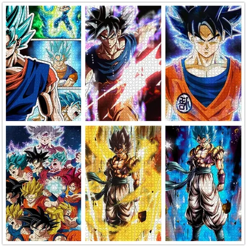 Bandai Puzzle Jigsaw Dragon Ball Puzzle 35/300/500/1000 Stücke Sohn Goku Anime Charaktere Puzzle