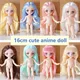 Neue 16cm 23cm süße Anime Puppe bjd Multi Joints Puppe Dress Up Puppe für Kinder