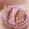 Luxus Hohl Textur Schmetterling 585 Gold frauen Ohrringe Natürliche Zirkon Ungewöhnliche Schmuck
