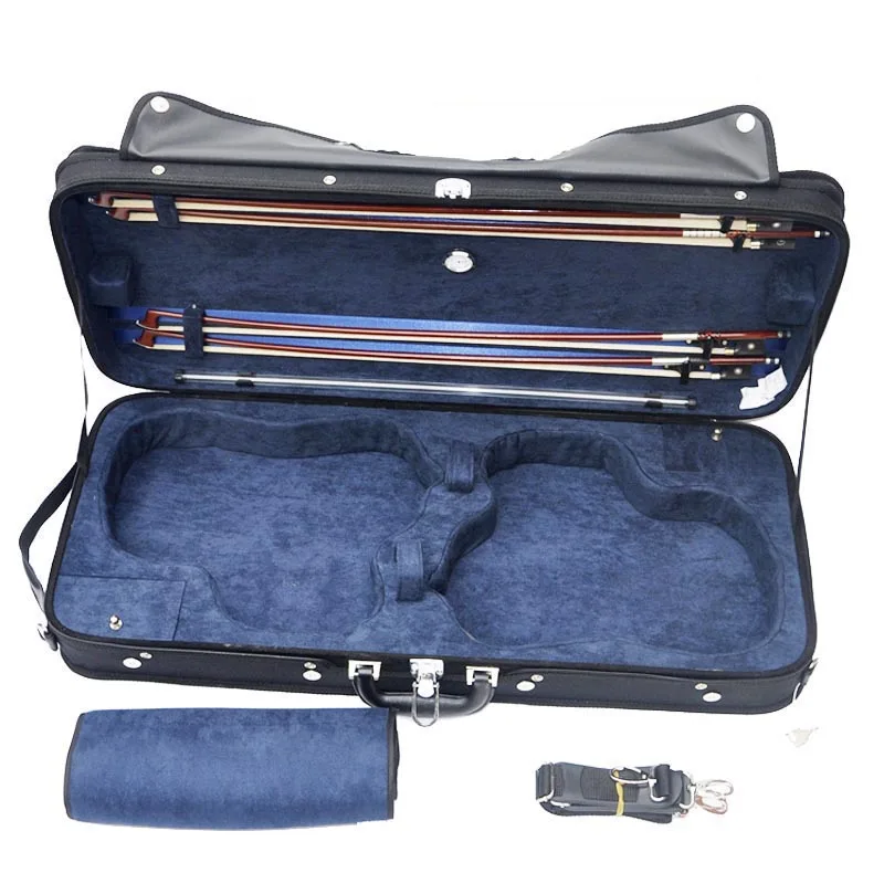 USA Low Tax 4/4 Violine Viola Case Mixed Wood Hard Box Verstellbare quadratische Box Violine Square Case Image