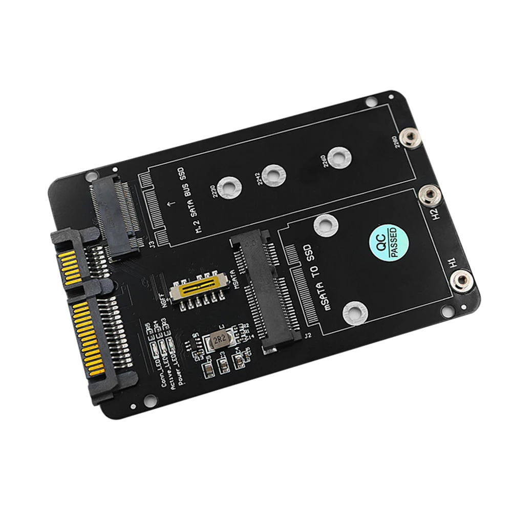 2,5 Zoll sata 60 Gbit/s bis m2 ngff sata ssd msata ssd Adapter msata zu sata m.2 ngff zu sata Festplatten adapter platine Image