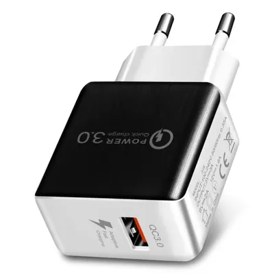 GEUMXL Quick Charge 3.0 EU QC 3.0 USB Turbo Wand Schnelle Reise Ladegerät Für SAMSUNG HuaWei XiaoMi Image
