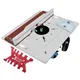 Aluminium Router Table Insert Plate with Sliding Tenoning Fence Electric Wood Milling Miter Gauge