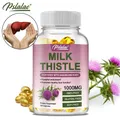 Premium Milk Thistle Supplement 1000mg Silymarin and Dandelion Root for Healthy Liver Function Detox