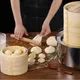 Chinese Steamer Basket Bamboo Steamer for Cooking Bao Buns Steam Basket Bamboo Steamer Basket with