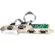 4 Port Serial PCI Express Expansion Card RS232 Com 9 Pin Serial Card PCIE Riser Converter Adapter