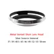 Universal Metal Screw-in Vented wide-angle Lens Hood Silver 37/39/40.5/43/46/49/52/55/58mm camera