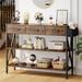 Gizoon Console Table with 3 Drawers, Entryway Sofa Table with 3 Tier Storage Shelves