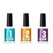 YUUZONE Dip Powder Base & Top Coat with Activator Dip Powder Liquid Set for Dipping Powder Nail Kit 0.4oz/Bottle Fast Dry