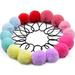 MORGLES Pom Pom Hair Ties 16pcs Girls Hair Ties Hair Accessories Fluffy Ponytail Holders PomPom Hair Band for Girls Toddlers Pigtail 2 inch