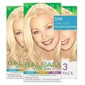 Clairol Balsam Permanent Hair Dye 599 Ultra Light Natural Blonde Hair Color Pack of 3