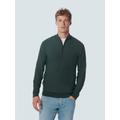 No Excess Pullover Half Zip 2 Coloured Jacquard Herren steel, Gr. XXXL, Viskose, Männlich