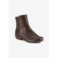 Wide Width Women's Elsie Bootie by Ros Hommerson in Brown Leather (Size 9 W)