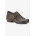 Wide Width Women's Eliot Flat by Ros Hommerson in Brown Leather (Size 8 1/2 W)