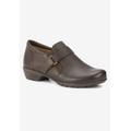 Extra Wide Width Women's Eliot Flat by Ros Hommerson in Brown Leather (Size 6 1/2 WW)