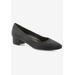 Extra Wide Width Women's Heidi Ii Pump by Ros Hommerson in Black Micro (Size 9 WW)