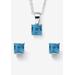 Women's Birthstone Jewelry Set In .925 Silver by PalmBeach Jewelry in March