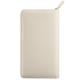 Ox Knight Zipper Leather Cover for Hobonichi Weeks/Weeks Mega - with Pen Loop, Card Slots, and Back Pocket (Ivory)