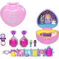 POLLY POCKET Keepsake Collection Royal Ball Jewelry Set, Unicorn Castle Theme, 2 Dolls, Ring & Ring Box, Earrings, Bracelet, Ages 4 Years Old & Up