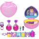 POLLY POCKET Keepsake Collection Royal Ball Jewelry Set, Unicorn Castle Theme, 2 Dolls, Ring & Ring Box, Earrings, Bracelet, Ages 4 Years Old & Up