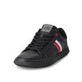 Tommy Hilfiger Men's Essential Leather Cupsole FM0FM04921 Sneaker, Triple Black, 9 UK