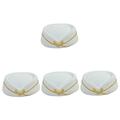 ABOOFAN 4pcs Stewardess Costume for Women Wool Felt Hats for Women Beret Hats for Women Beret Hat White Hat Flight Accessories Airline Flight Attendant Flight Suit Miss