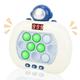 FLLOBE Quick Push Pop Game Fast Push Bubble Game Console Pop Game Fidget Toys Light up Pop Game for Kids and Adults, Birthday Gift (Astronaut)