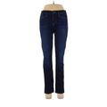 Joe's Jeans Jeans - High Rise Skinny Leg Denim: Blue Bottoms - Women's Size 29 - Dark Wash