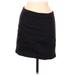 Free People Casual Skirt: Black Solid Bottoms - Women's Size 6