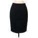 Ann Taylor Casual Pencil Skirt Knee Length: Black Print Bottoms - Women's Size 8