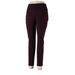Nine West Casual Pants - High Rise: Burgundy Bottoms - Women's Size Large