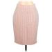 Ann Taylor Casual Pencil Skirt Knee Length: Pink Bottoms - Women's Size 4