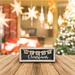 The Holiday Aisle® Jovana Decorative Plaque/Box Sign Wood in Black/Brown/White | 11.8 H x 0.8 W x 11 D in | Wayfair