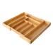 Rebrilliant Meredeth 1.7" H x 19.7" W x 16.6" D Flatware & Kitchen Utensils Drawer Organizer Bamboo in Brown | 1.7 H x 19.7 W x 16.6 D in | Wayfair