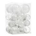 The Holiday Aisle® Christmas Ball Ornament Set of 30 Plastic in White | 3.15 H x 3 W x 3 D in | Wayfair 6205C78B4FD54879B7E7C5A6D1464204