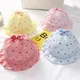 Spring/Summer Baby Girl Sun Hat Cute Dot Print Adjustable Neonatal Pink Hat Children's Headwear