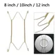 8/10/12 Inches Wall Display Plate Dish Hangers Holder W type invisible spring hanging hook plates